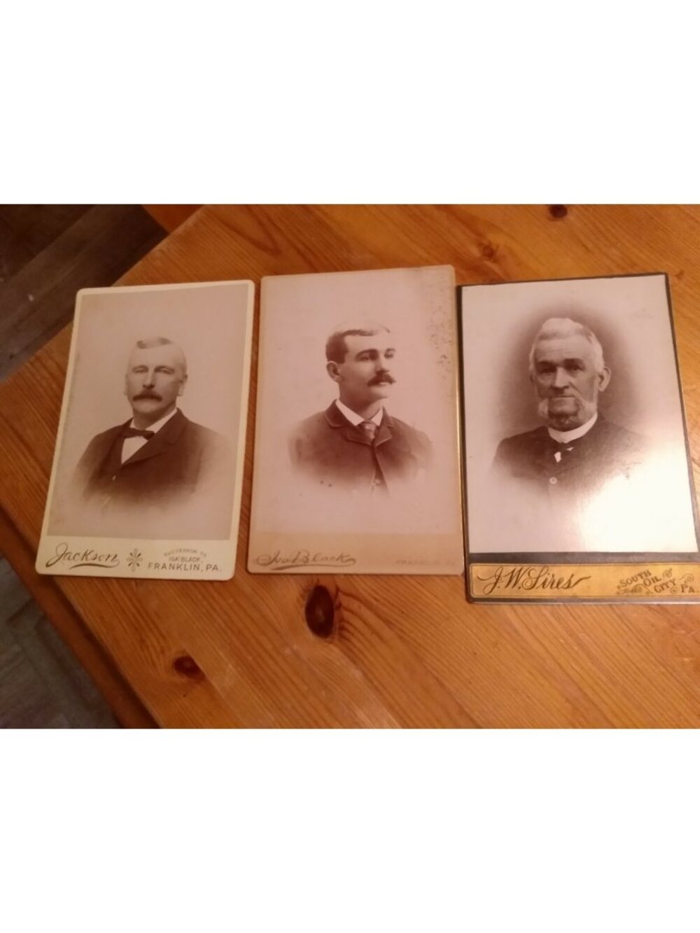 Antique Cabinet Card Photos - Pennsylvania Photography shops -1890-1920 (3)